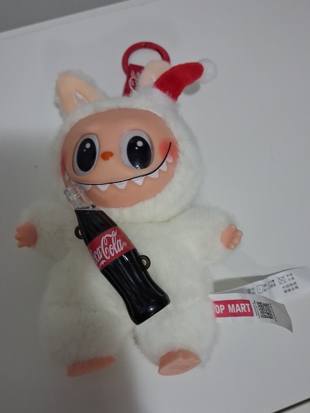 Coca Cola x Plush Keychain Toy - White with Red Accents